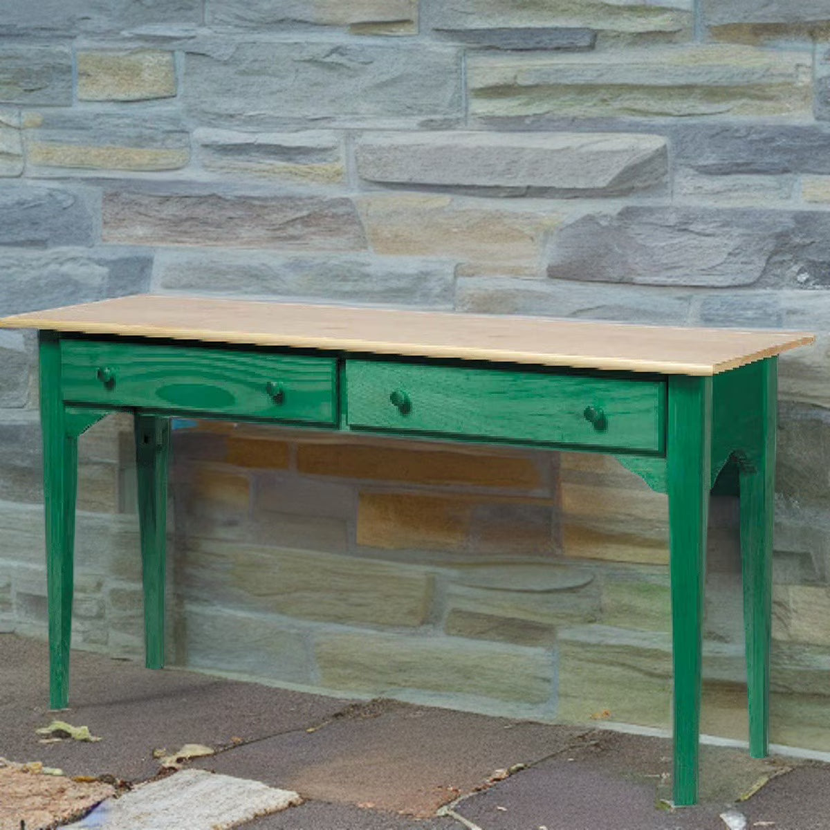 Hunter Green Solid Pine Sofa Table U6527