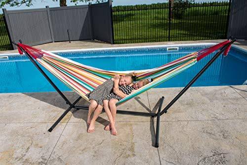 Double Cotton Hammock with Steel Stand X499