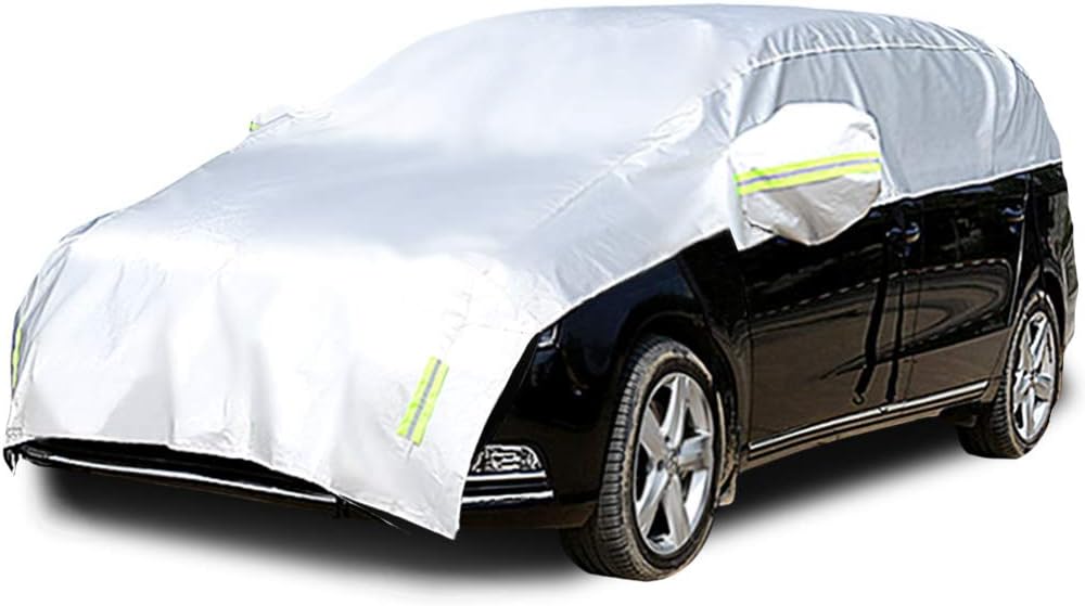 Half Car Cover with Cotton Waterproof Universal Fit Hatchback Length 158'' to 173'' Z497680