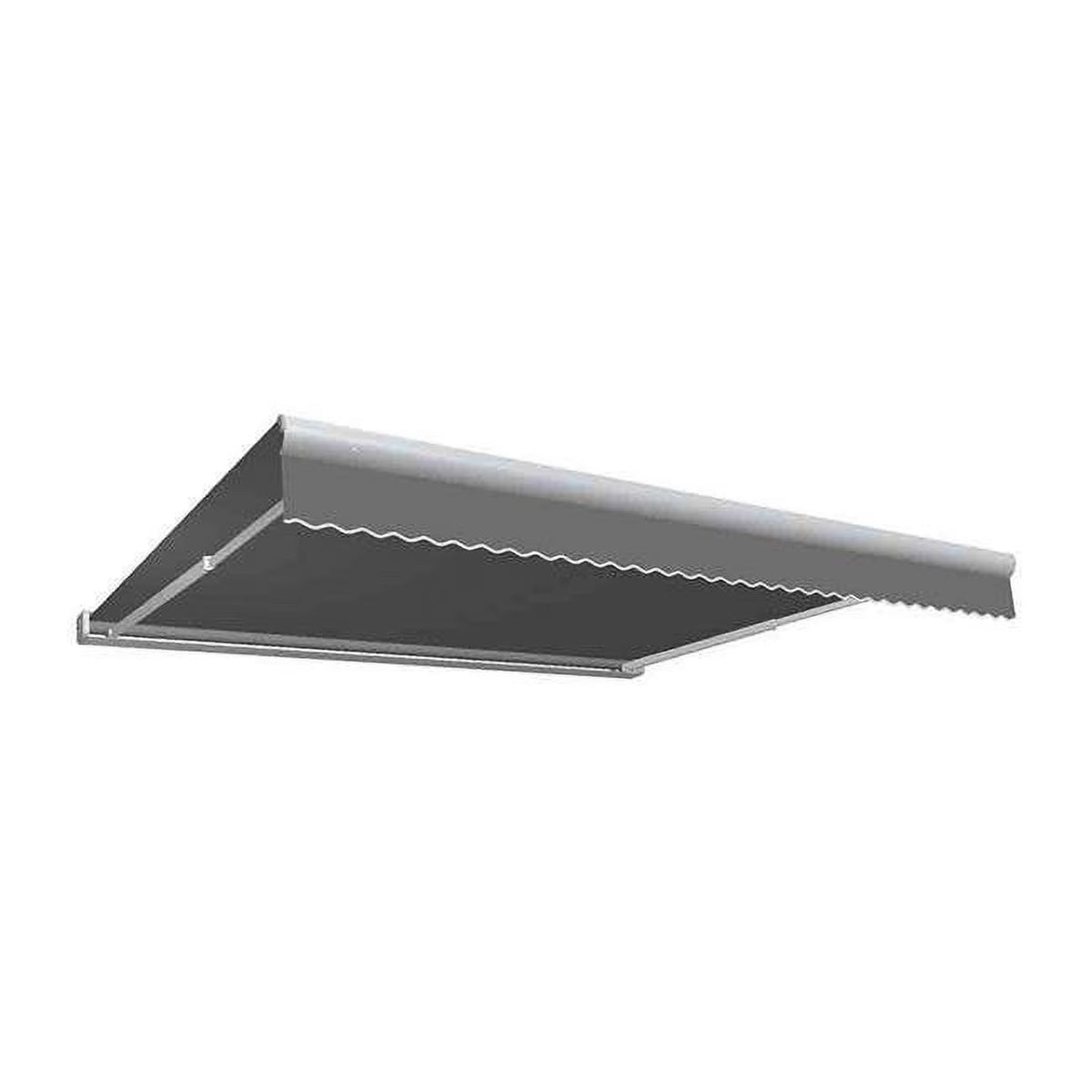 10 ft. Gray Full Cassette Right Motor Retractable Awning G334