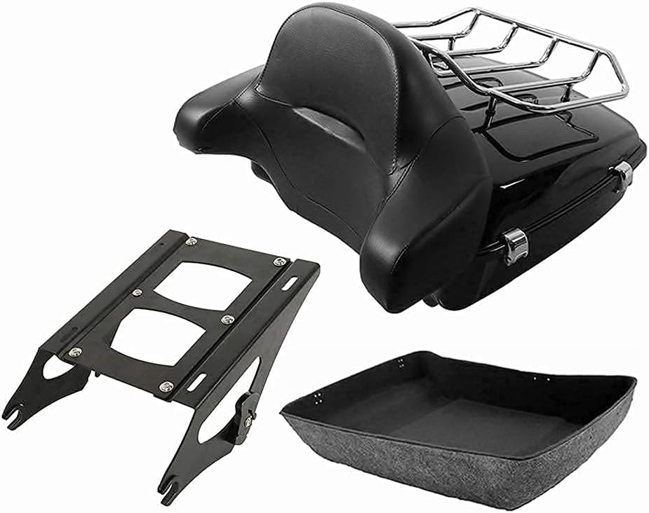Chopped Tour Pak Trunk & Solo Mounting Rack Backrest + Base Plate G214934