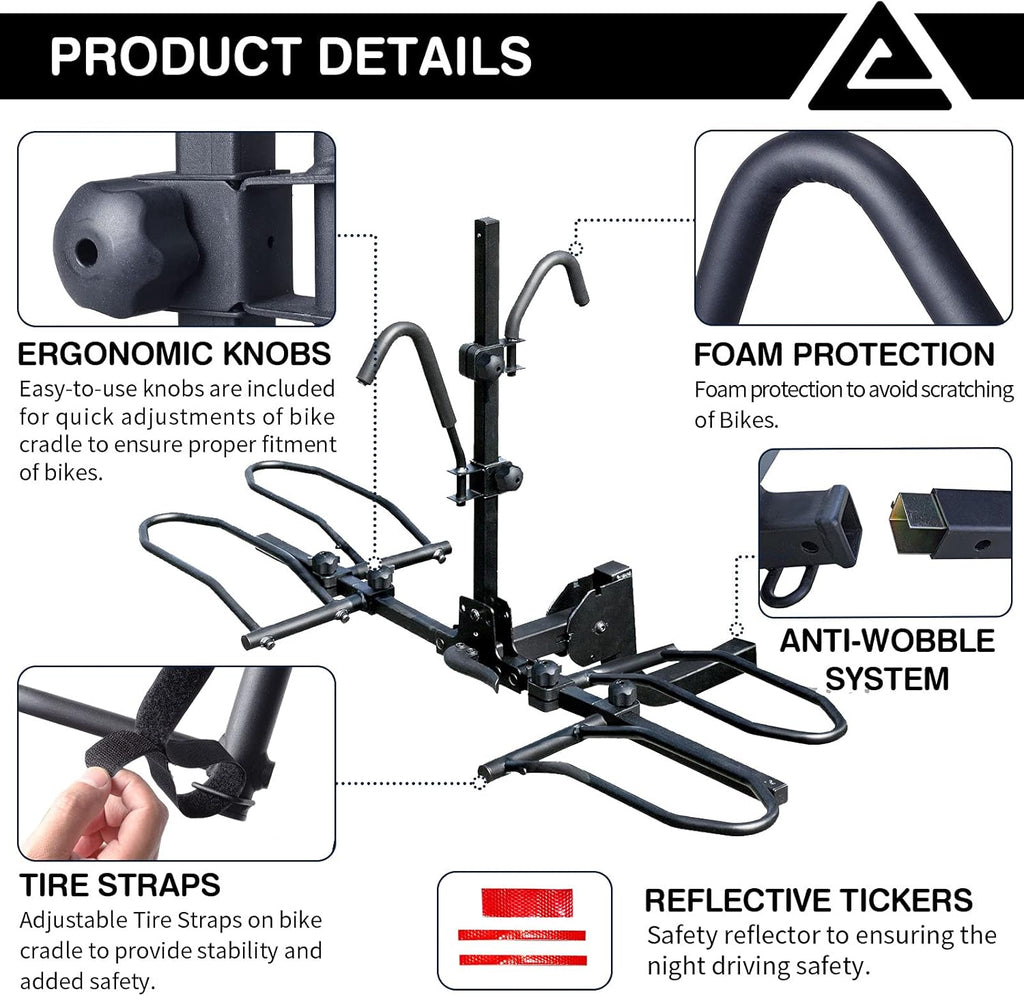 2-Bike Platform Style Hitch Mount Bike Rack V846144