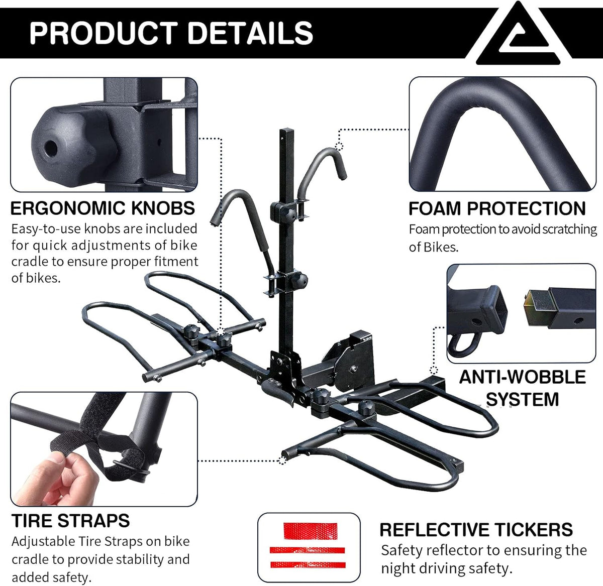2-Bike Platform Style Hitch Mount Bike Rack V846144