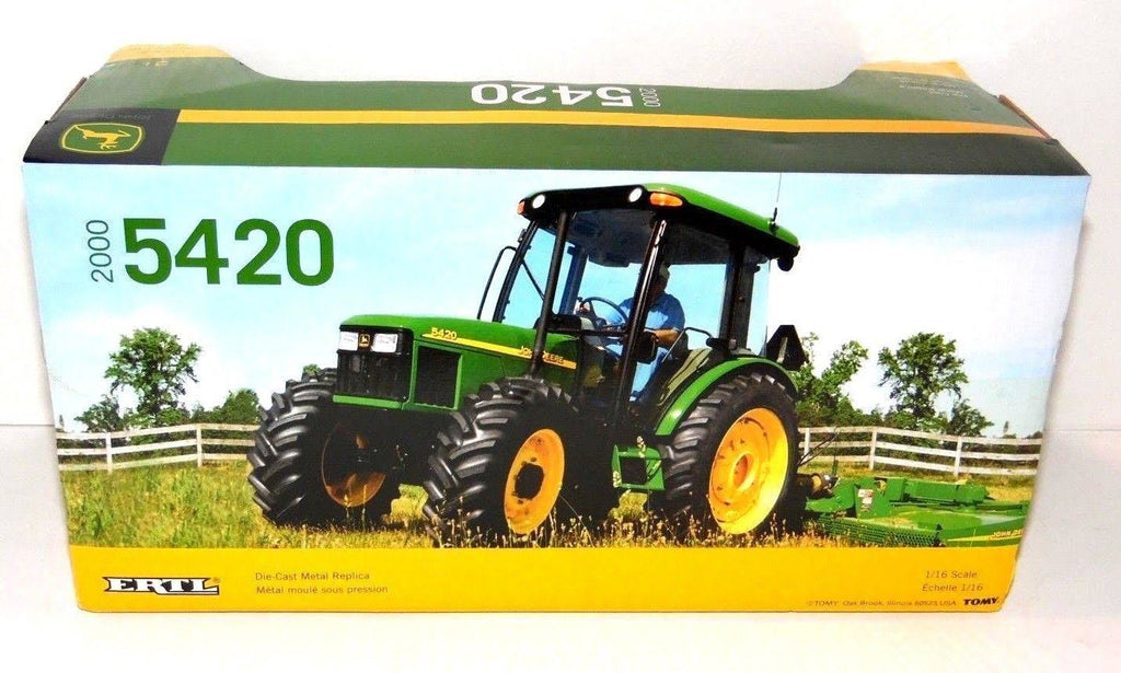 Green Tractor with Cab Loader Y489