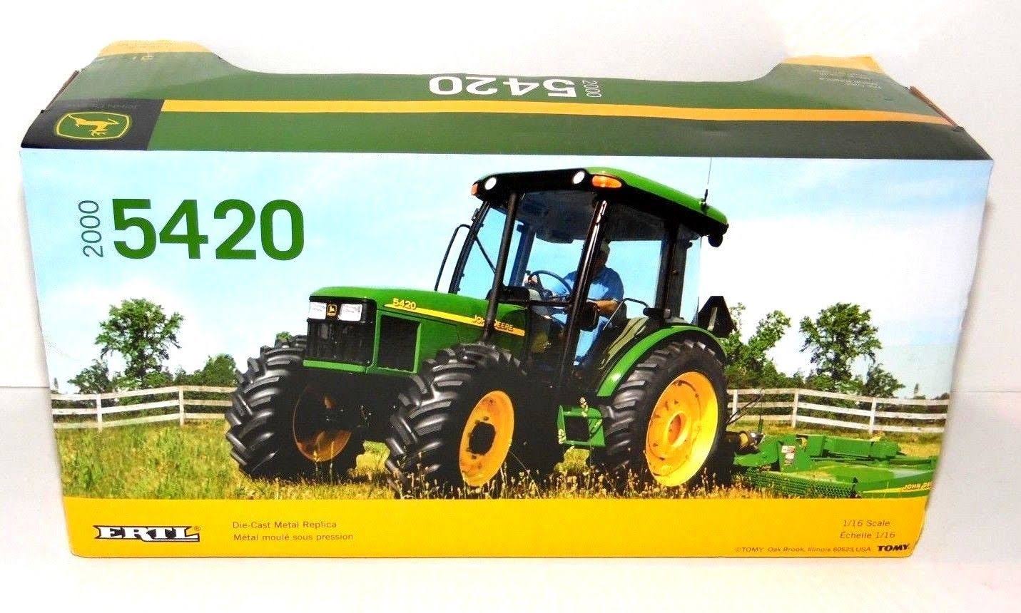 Green Tractor with Cab Loader Y489