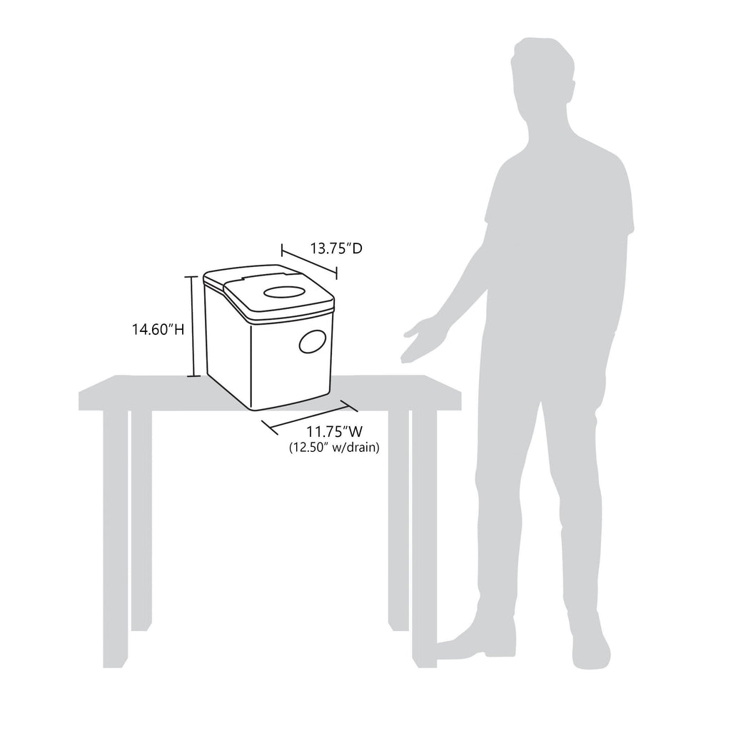 Silver Countertop Ice Maker Y199130