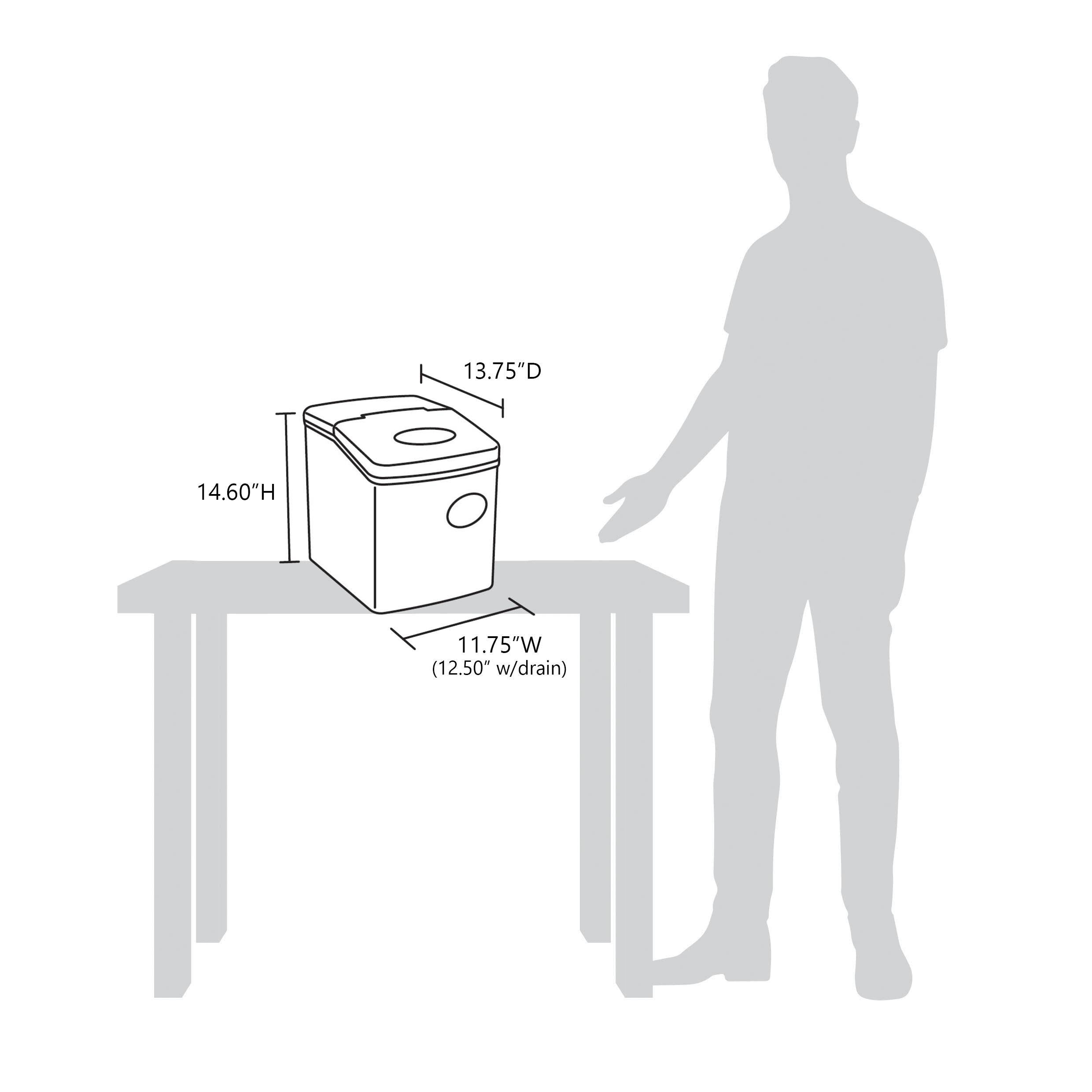 Silver Countertop Ice Maker Y199130