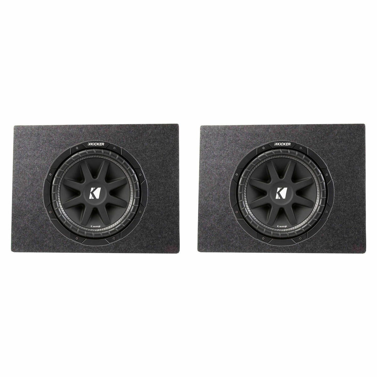 10 inch 300 Watt Subwoofer 2 Pack with Box Enclosure 2 Pack G5037