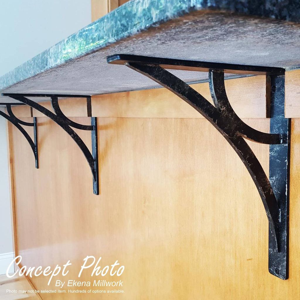 Wrought Iron Bracket Triple Center Brace L5560