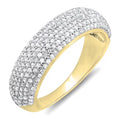 18k Yellow Gold Diamond Wedding Band Ring F5961