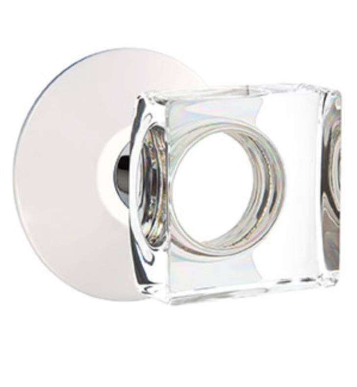 Satin Brass Double Dummy Knob with Modern Rose R527