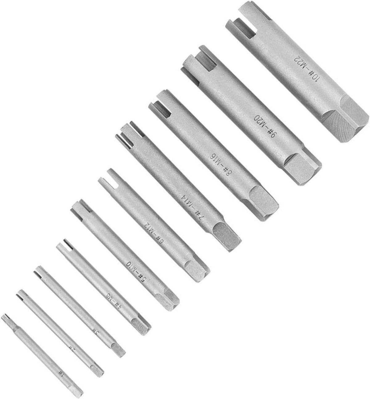 Broken Head Screw Remover Kit Tap Extractor Set, 23.1oz, Ten-Piece Set, Pack of 2 C601