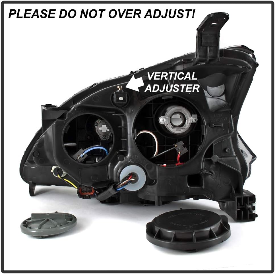 Black Housing Smoke Lens LED DRL Projector Headlights C1748