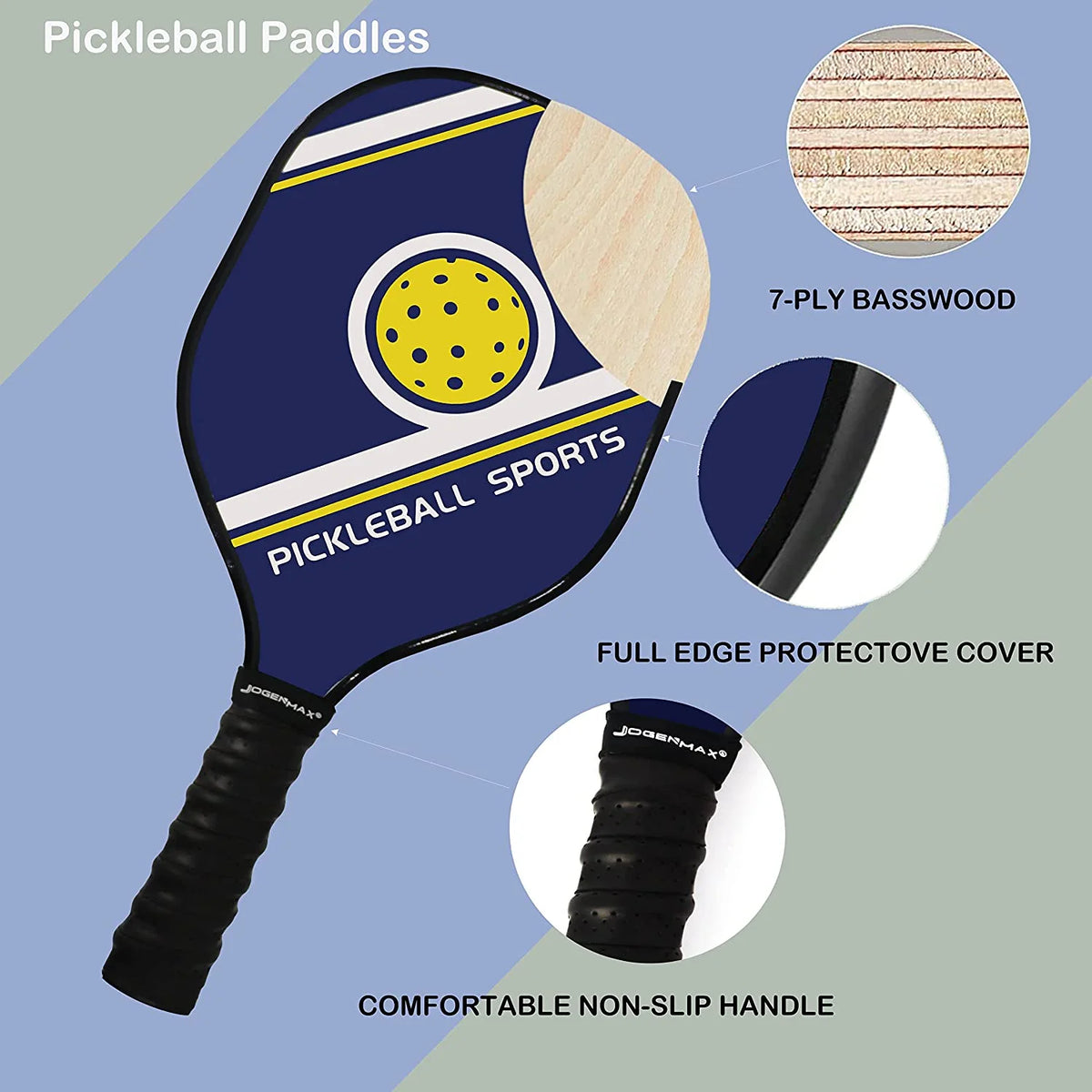 Pickleball Set of 4 with Balls Z999