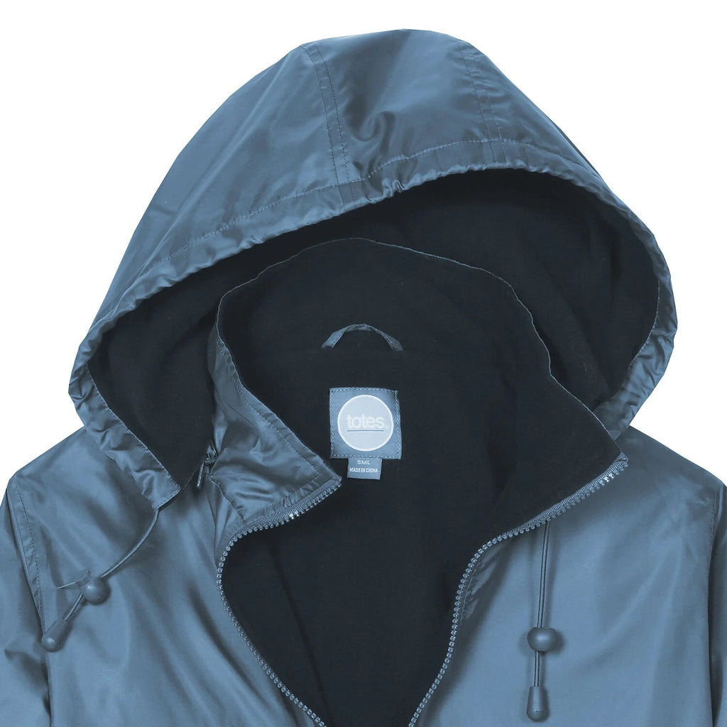 Waterproof Rain Jacket with Hood, Storm Blue, Large Z9444