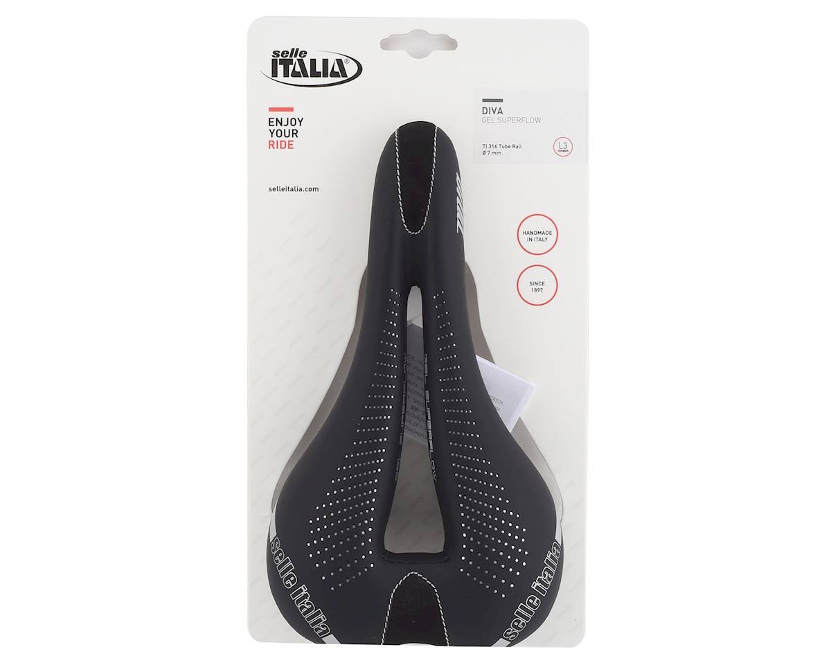 Black Gel Superflow Saddle K4646