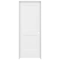 32 in. x 80 in. Primed Left-Hand Solid Core Molded Composite MDF Single Prehung Interior Door H130