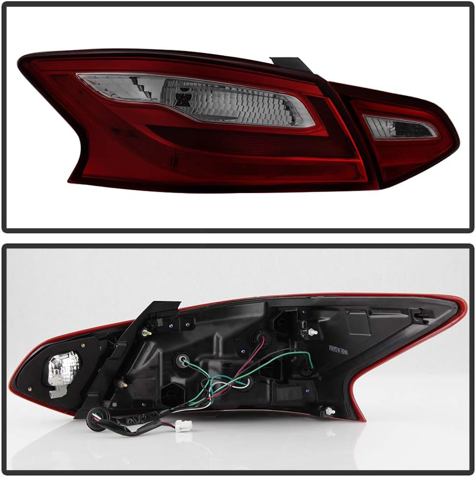 Red Smoke Tail Lights Brake Lamps 4pcs Set J873