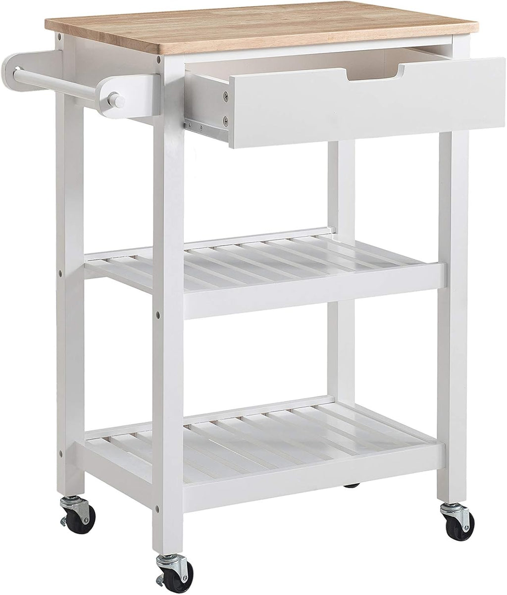 White Kitchen Cart V731336