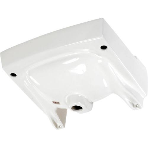 White Wall-Mount Sink H358