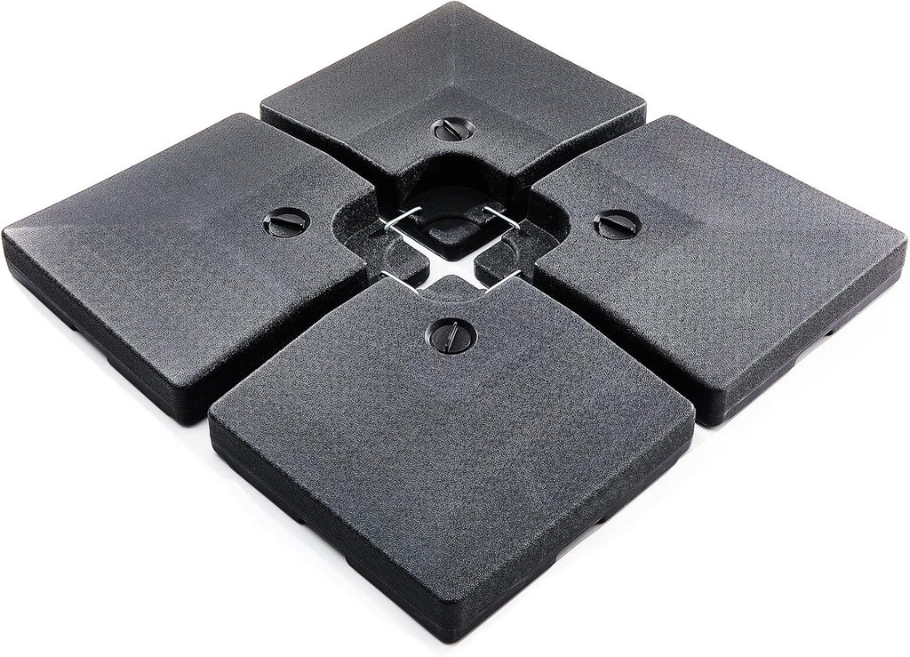 4-Pieces Heavy-Duty Black Umbrella Base Stand Q541039