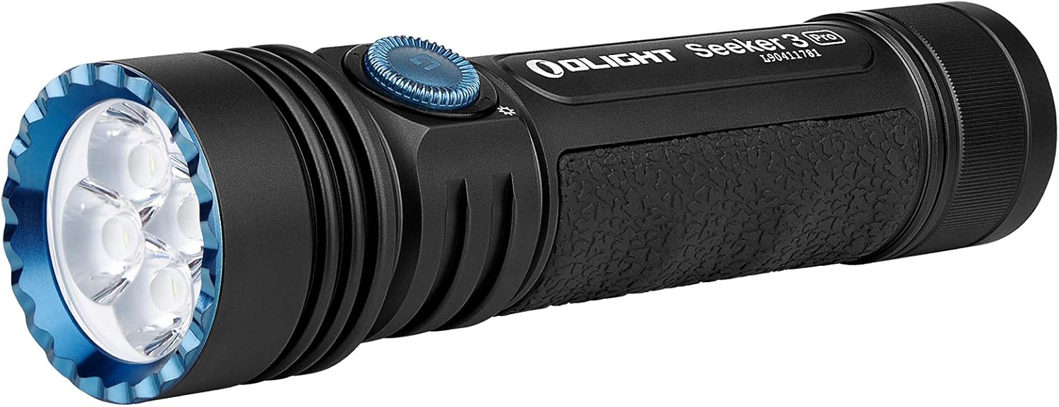 4200 Lumens Rechargeable Flashlight with 5000mAh Battery (Black) T612479