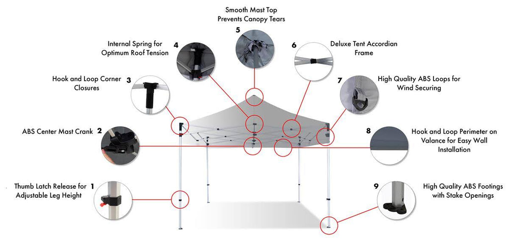 Black Pop-Up Canopy Tent P3305