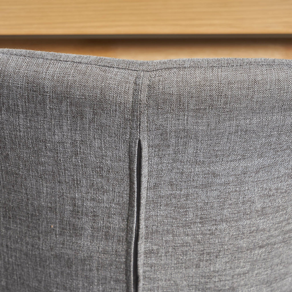 Muted Orange Fabric Dining Chair with Light Brown Wood Finished Metal Legs, Set of 2 W97981