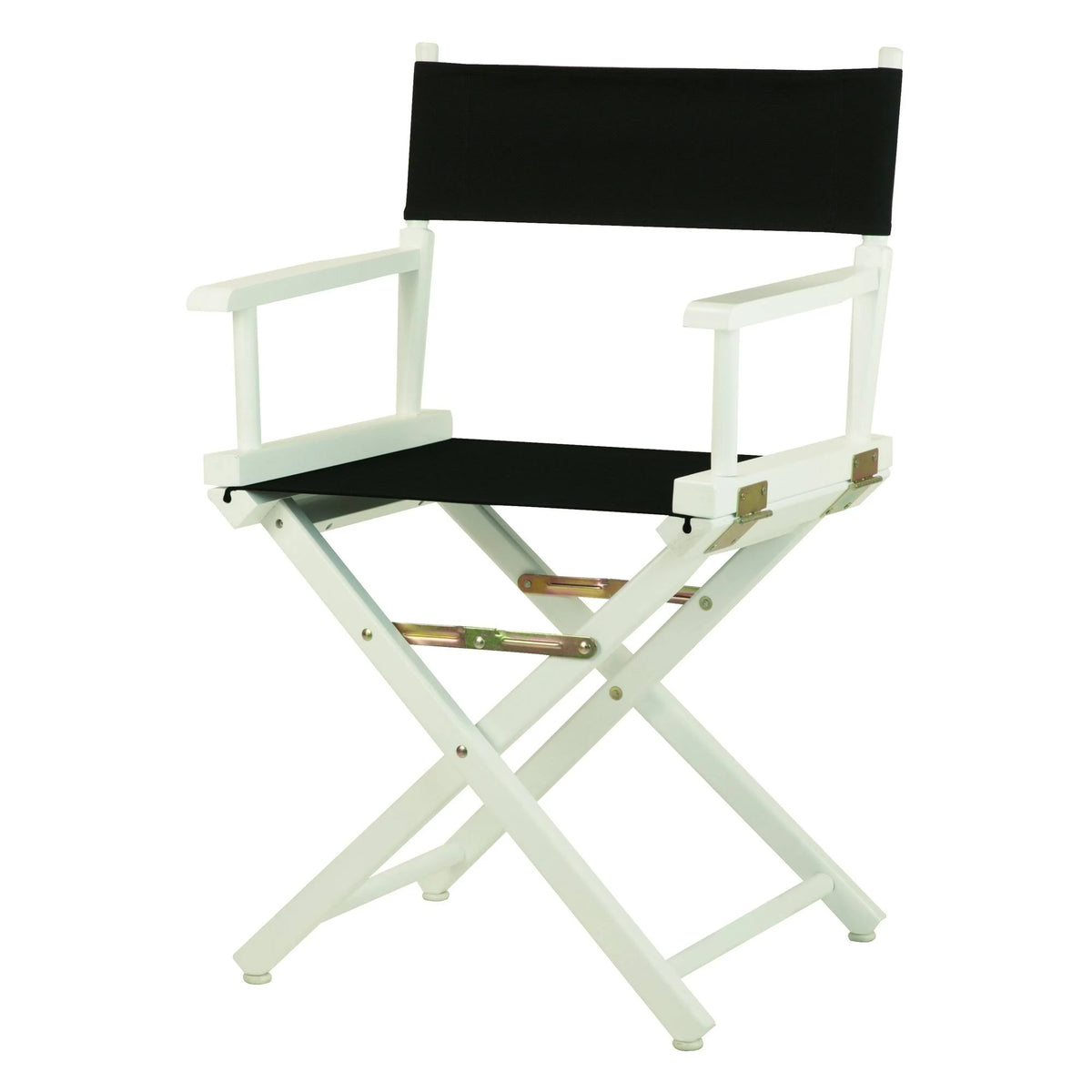 White Frame Black Canvas Director's Chair U11092