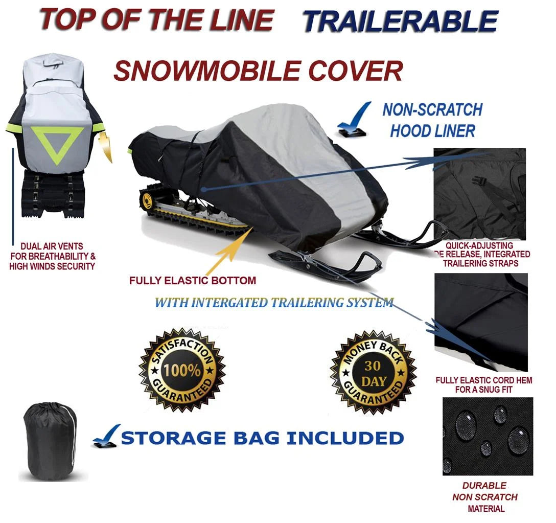 600D Snowmobile Travel and Storage Cover T7794