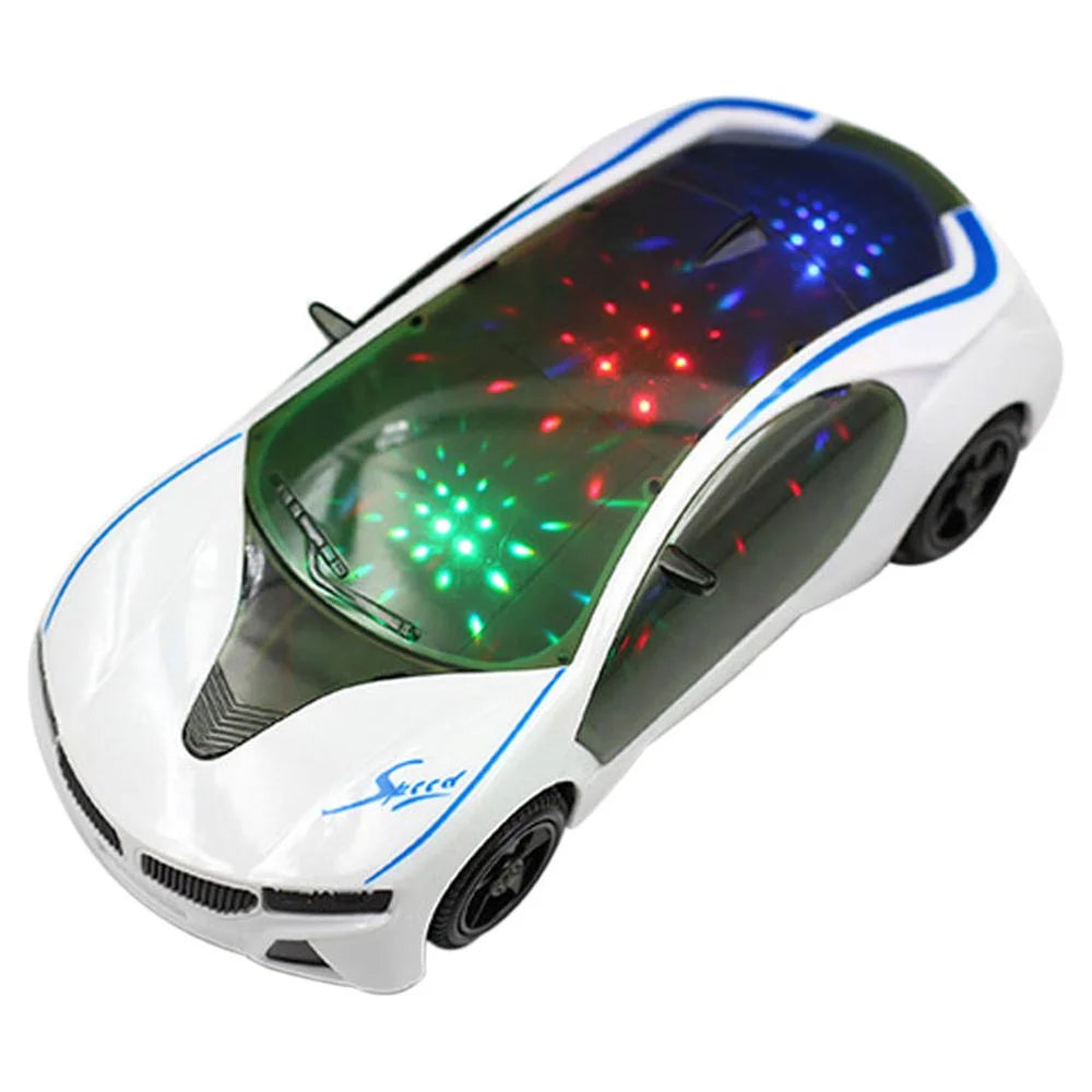 3D Supercar Style Electric Toy Car with Wheel Lights & Music B23696
