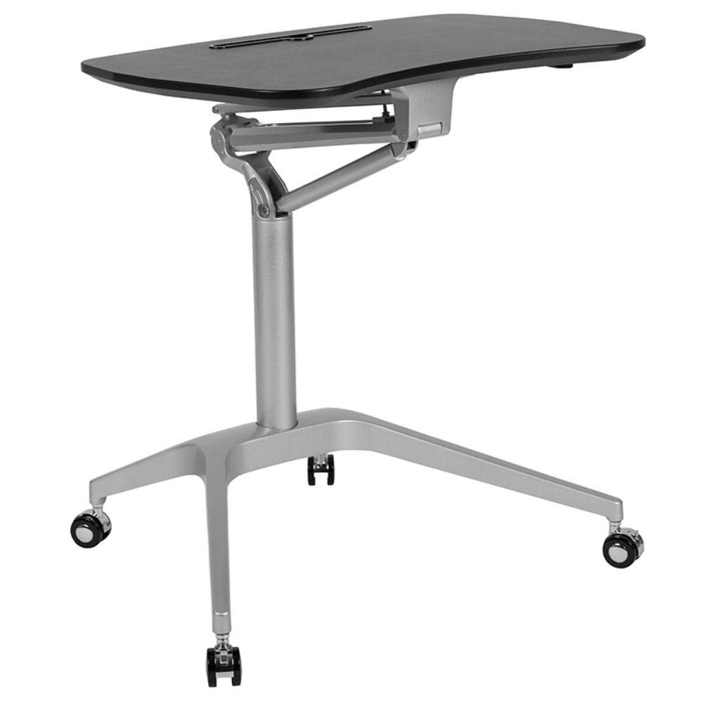 Black Ergonomic Desk with Adjustable Range 29x22-41x22 F79383