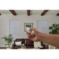 White Cordless Blackout Motorized Cellular Shade with Remote Control Y53748