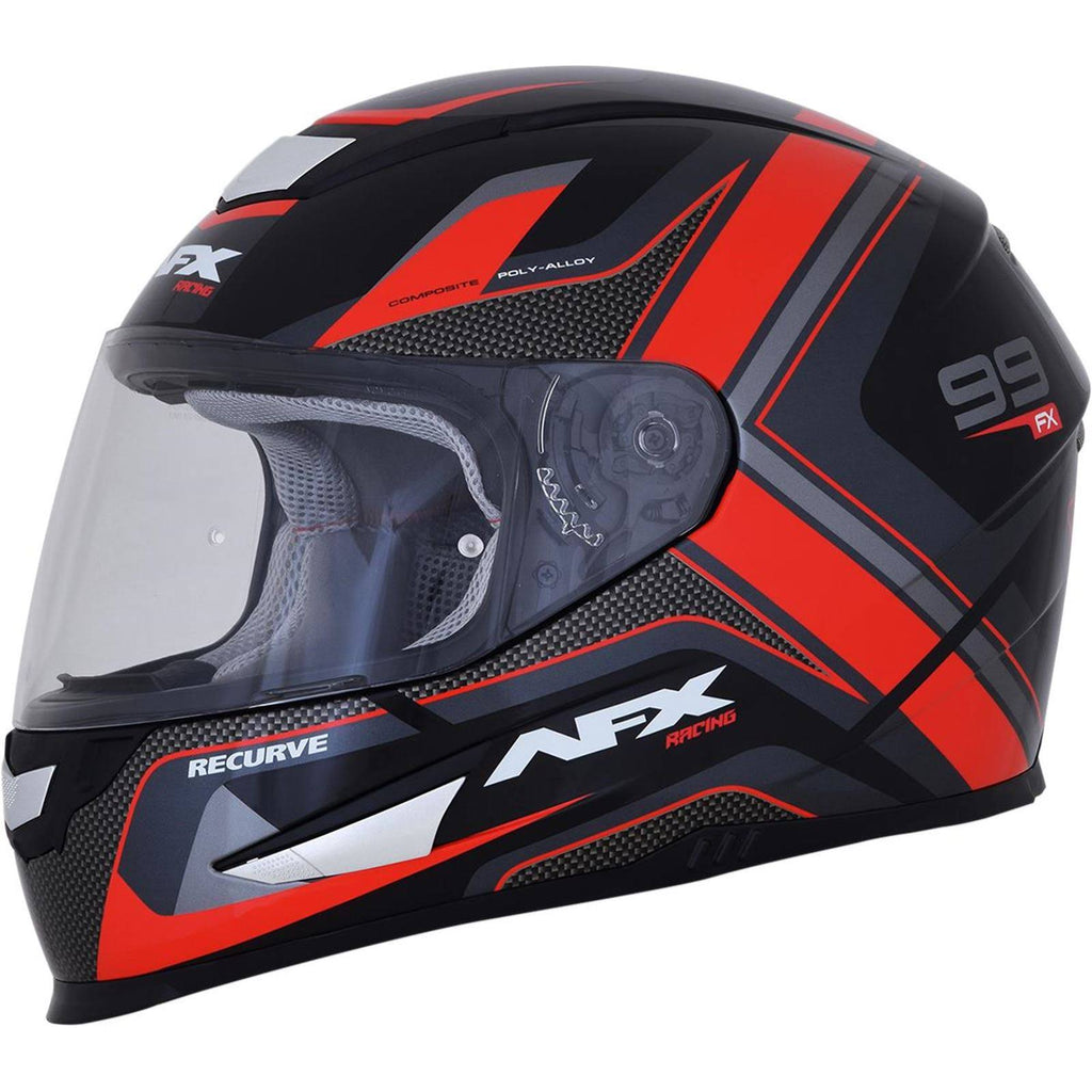 Black/Red Recurve Helmet P1544