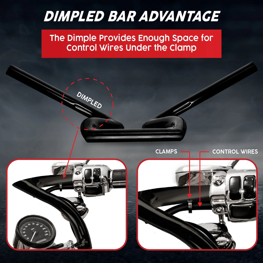 Black Z-Bar Handlebar 1 Inch V33404