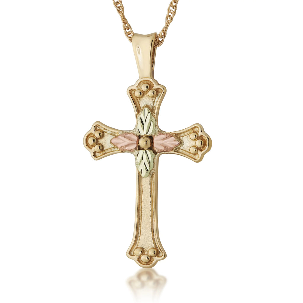 Black Hills Gold Cross Necklace S280