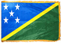 4ft. x 6ft. Solomon Island Flag with Side Pole Sleeve and Fringe C16960
