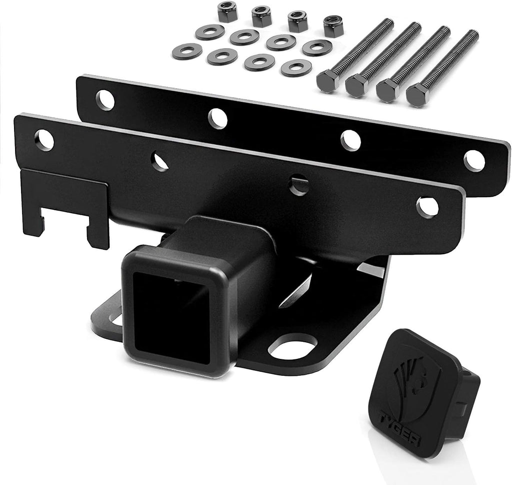 Hitch & Cover Kit 2 inch Rear Receiver Hitch Tow Towing Trailer Hitch Pack of 2 Y11583