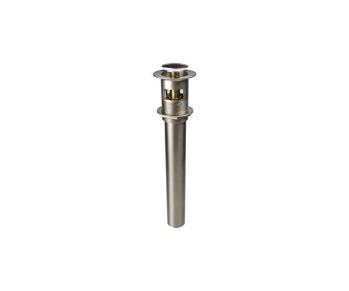 Black Round Lavatory Drain with Overflow B347399