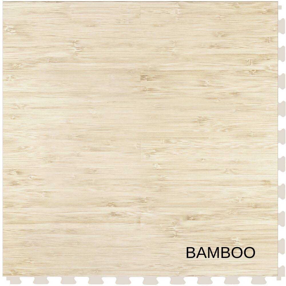 Bamboo Luxury Vinyl Tile Floor Sample O245