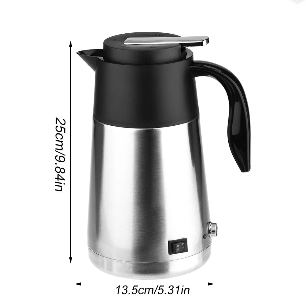 Car Water Heater Portable 1300ml 12V Kettle Bottle X718328