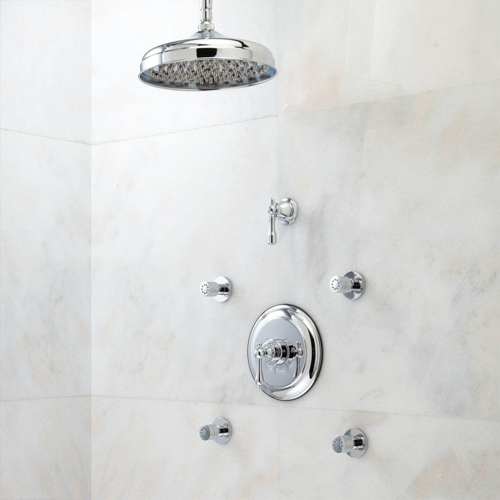 Chrome Double Handle Shower System N827