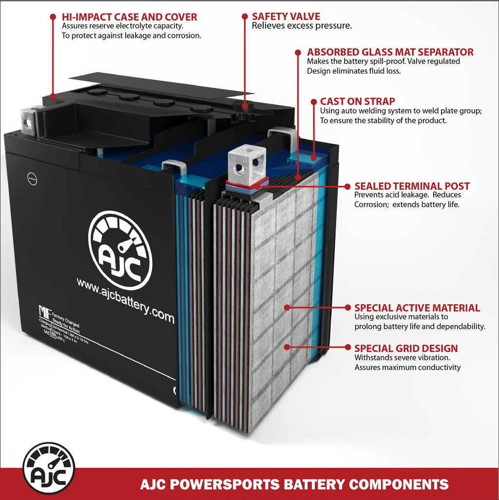 Snowmobile Replacement Battery R2907