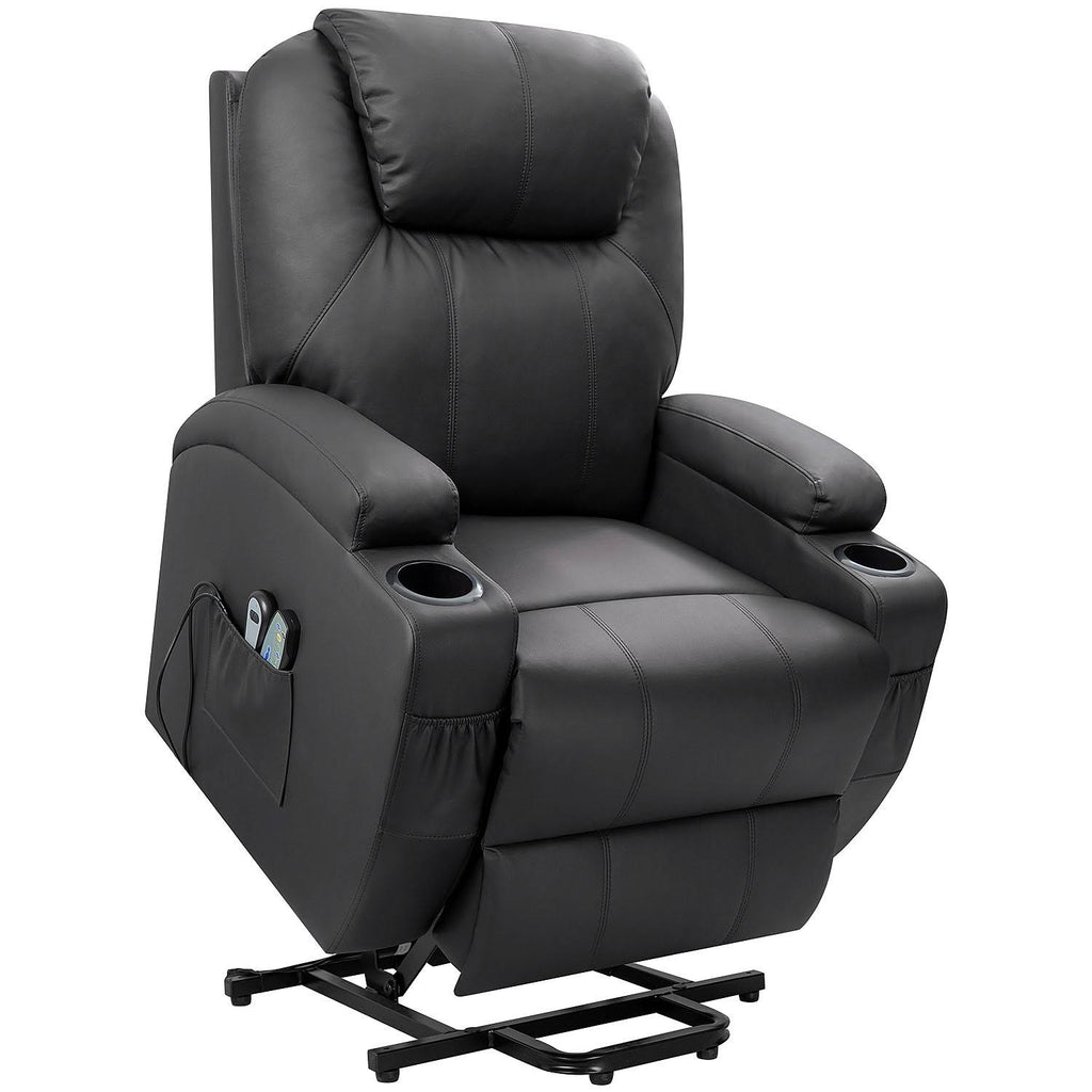 Black Power Lift Recliner with Massage and HEAT Y632