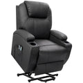 Black Power Lift Recliner with Massage and HEAT Y632