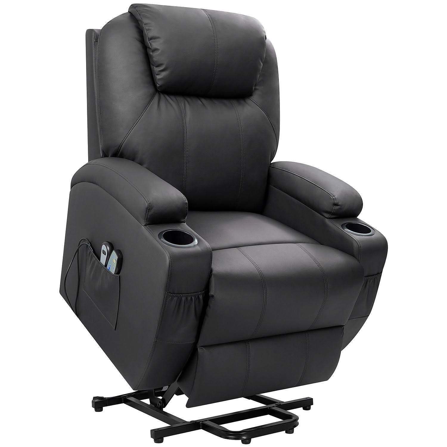 Black Power Lift Recliner with Massage and HEAT Y632