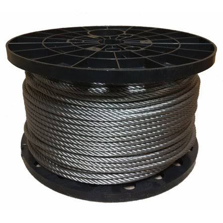 3/8 inch Stainless Steel Aircraft Cable Wire Rope 7x19 Type 316 (100 Feet) F57922