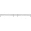 Black Steel Garden Fence with Spear Top N41154