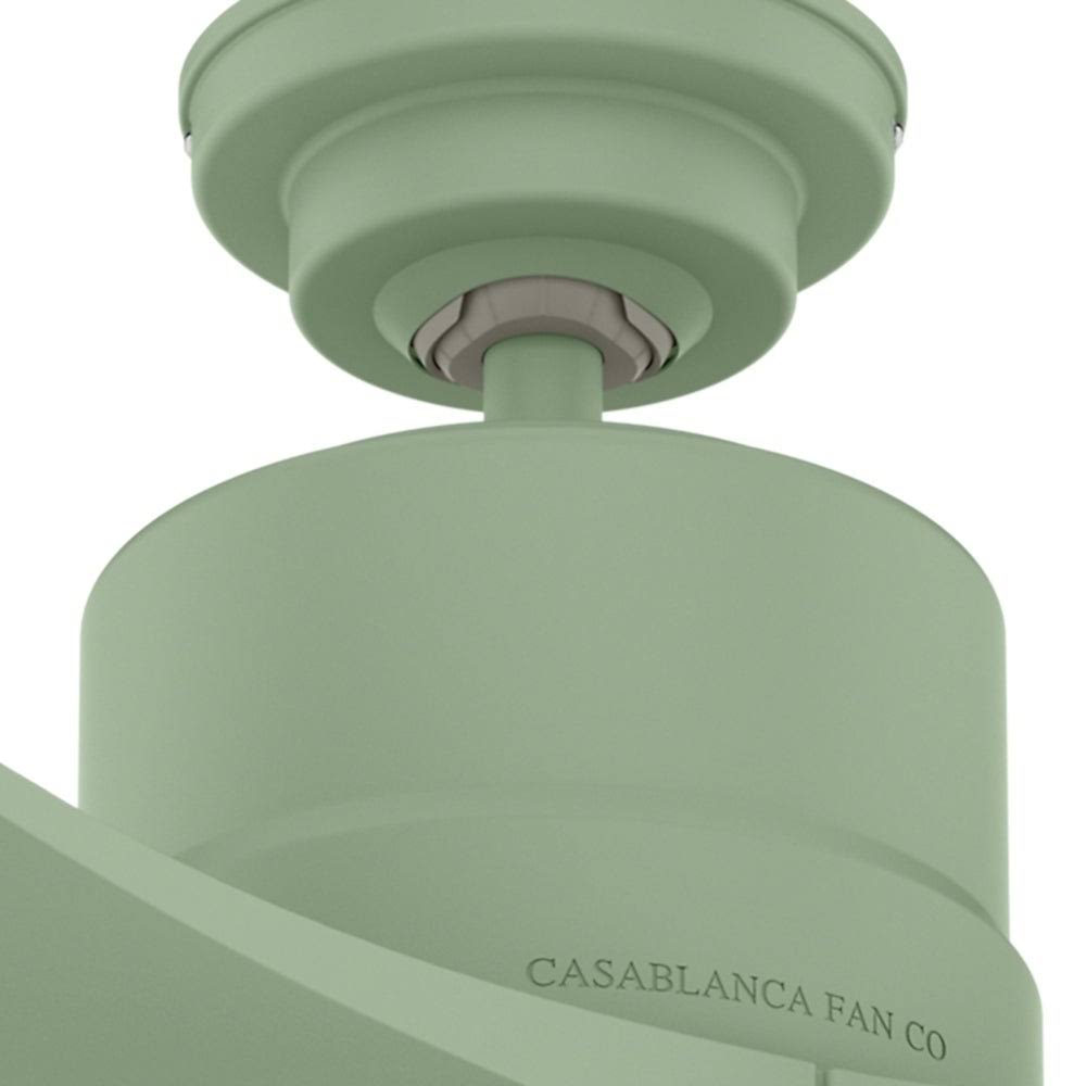 52x22 Piston Ceiling Fan with LED Light Sage Green A587