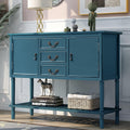 Green Wood Console Sofa Table with Drawers and Open Shelf M976182